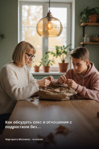 Как обсудить секс и отношения с подростком без…