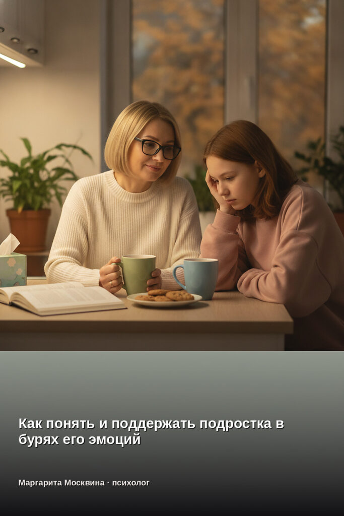 Как понять и поддержать подростка в бурях его эмоций