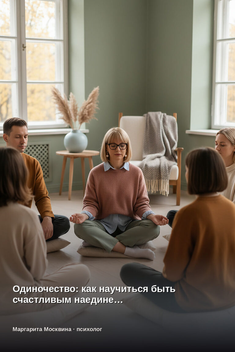 Одиночество: как научиться быть счастливым наедине…