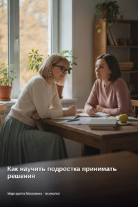 Как научить подростка принимать решения