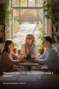 Признаки того, что ваш подросток готов к первой…